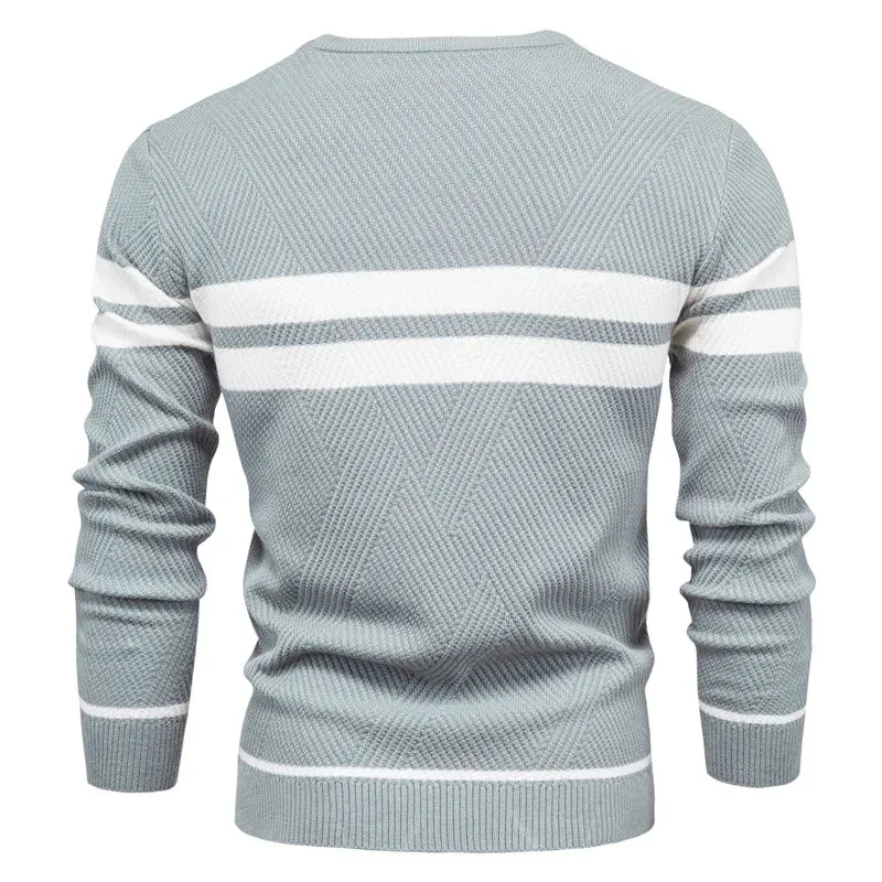 Jelmer | Striped Sweater - Elegant - High-Quality Cotton