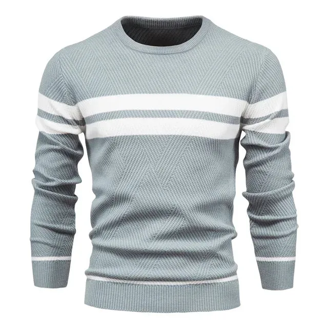 Jelmer | Striped Sweater - Elegant - High-Quality Cotton