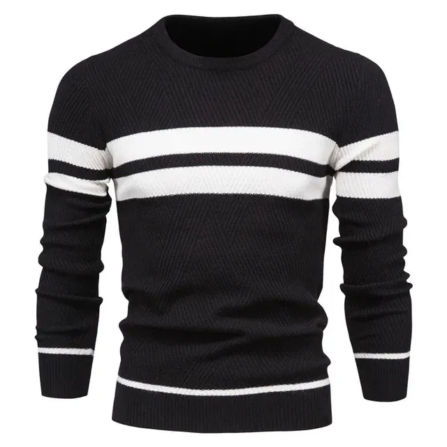 Jelmer | Striped Sweater - Elegant - High-Quality Cotton