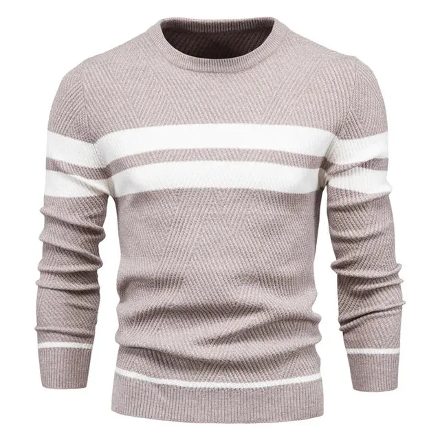 Jelmer | Striped Sweater - Elegant - High-Quality Cotton