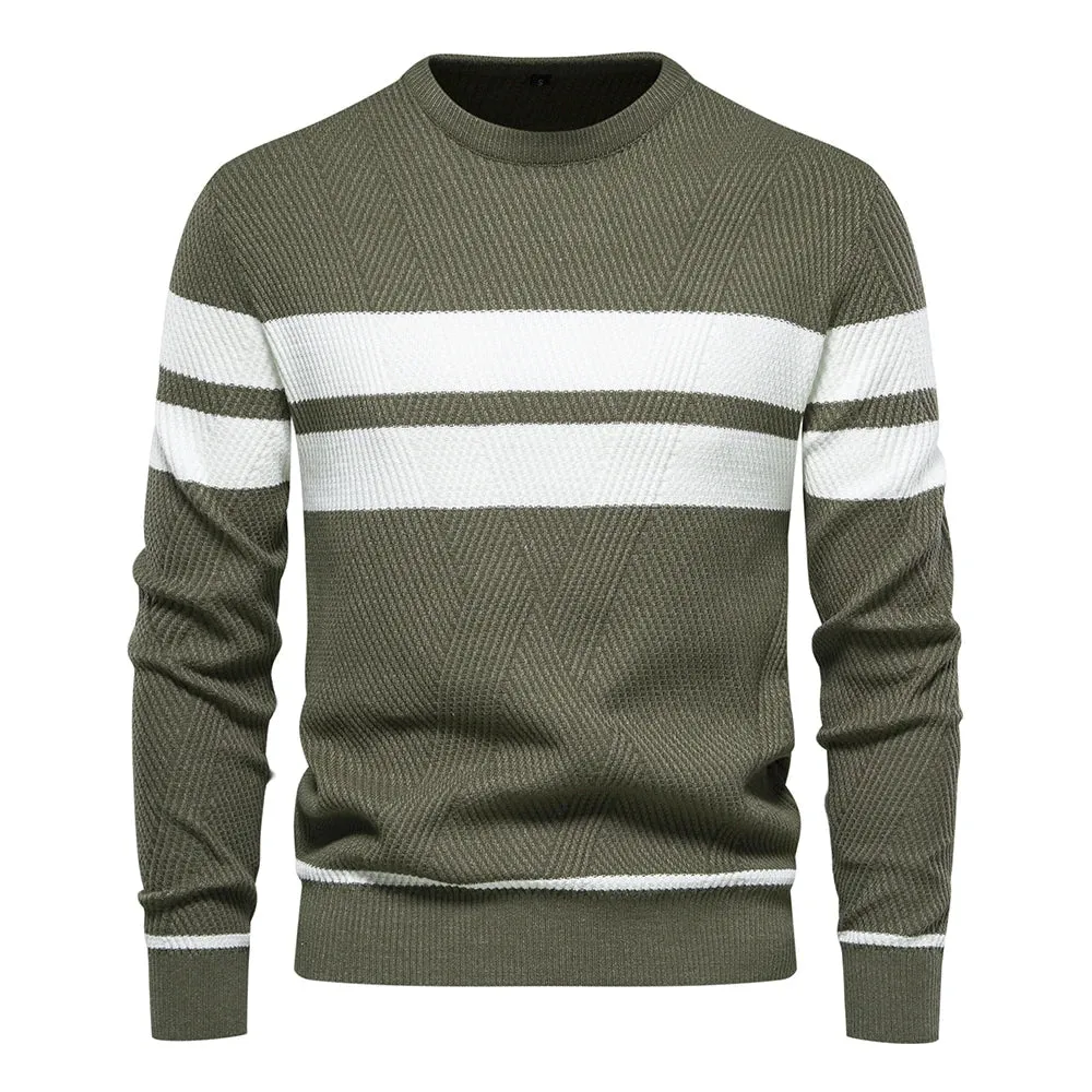 Jelmer | Striped Sweater - Elegant - High-Quality Cotton