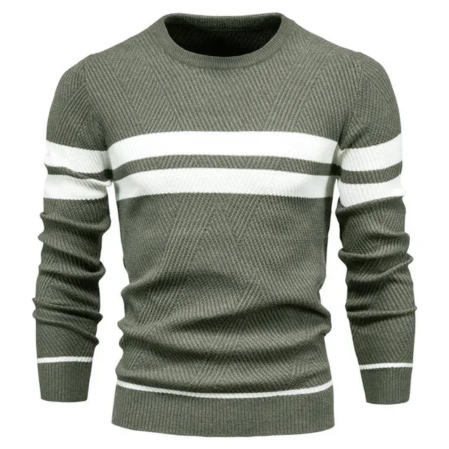 Jelmer | Striped Sweater - Elegant - High-Quality Cotton