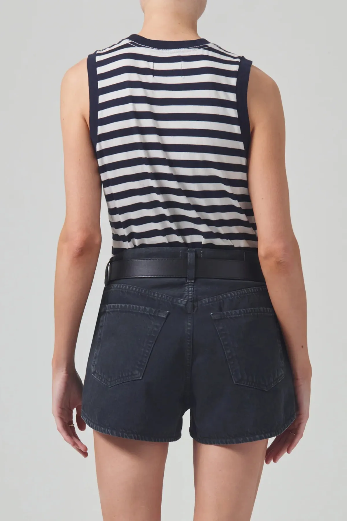 Jessie Modern Muscle Tee in Eclipse Stripe