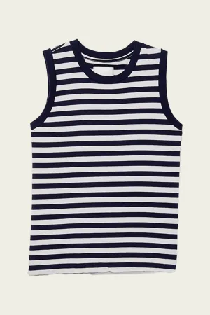 Jessie Modern Muscle Tee in Eclipse Stripe
