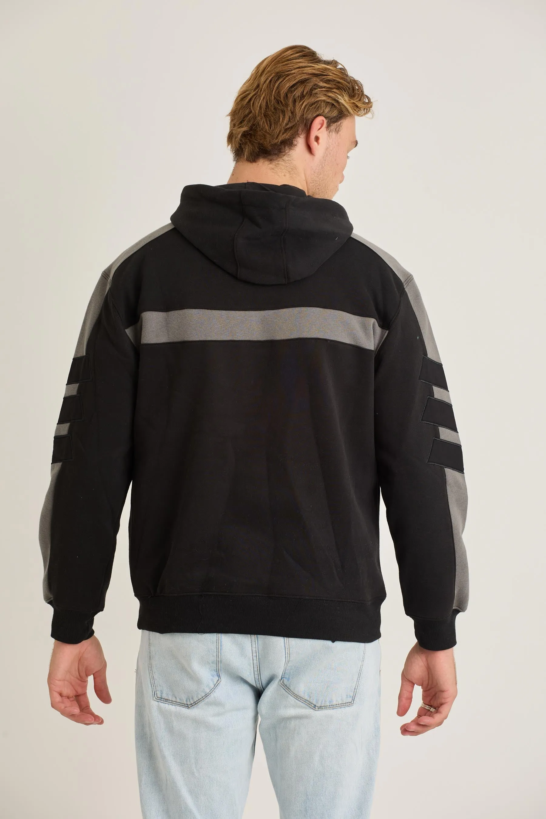 Jetpilot Align 1/4 Zip Hoodie - Black