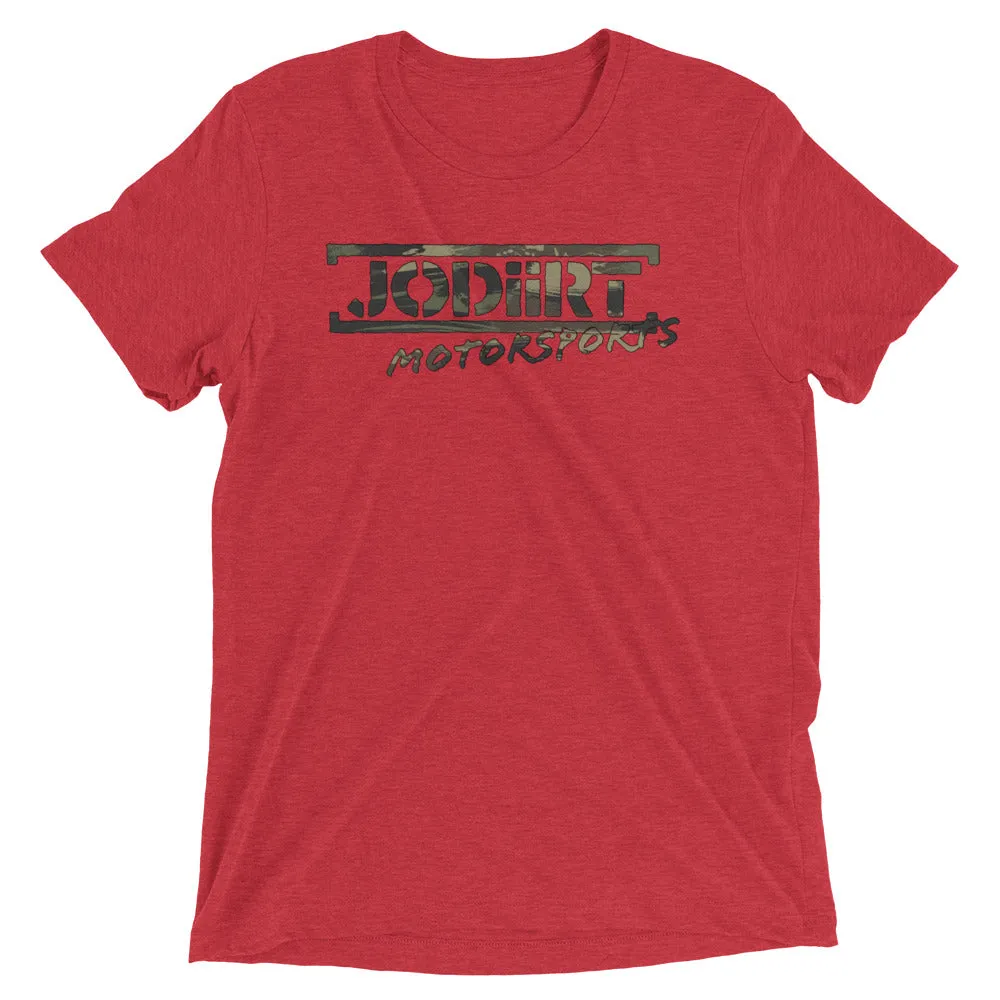 JoDiirt Motorsports Camo Splash Tri Blend Tee