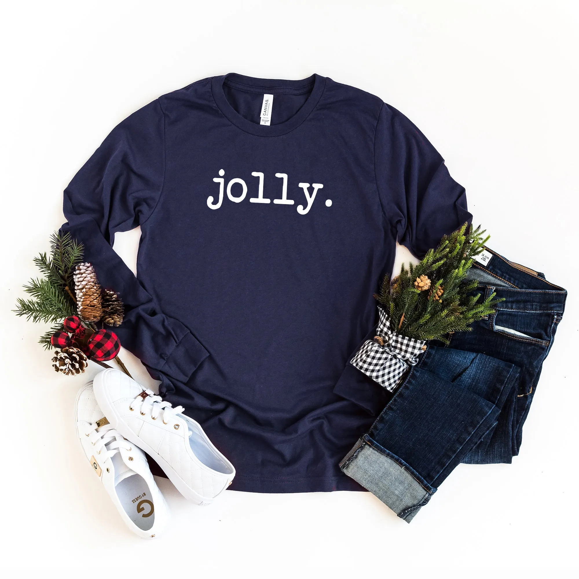 Jolly - Typewriter | Long Sleeve Crew Neck