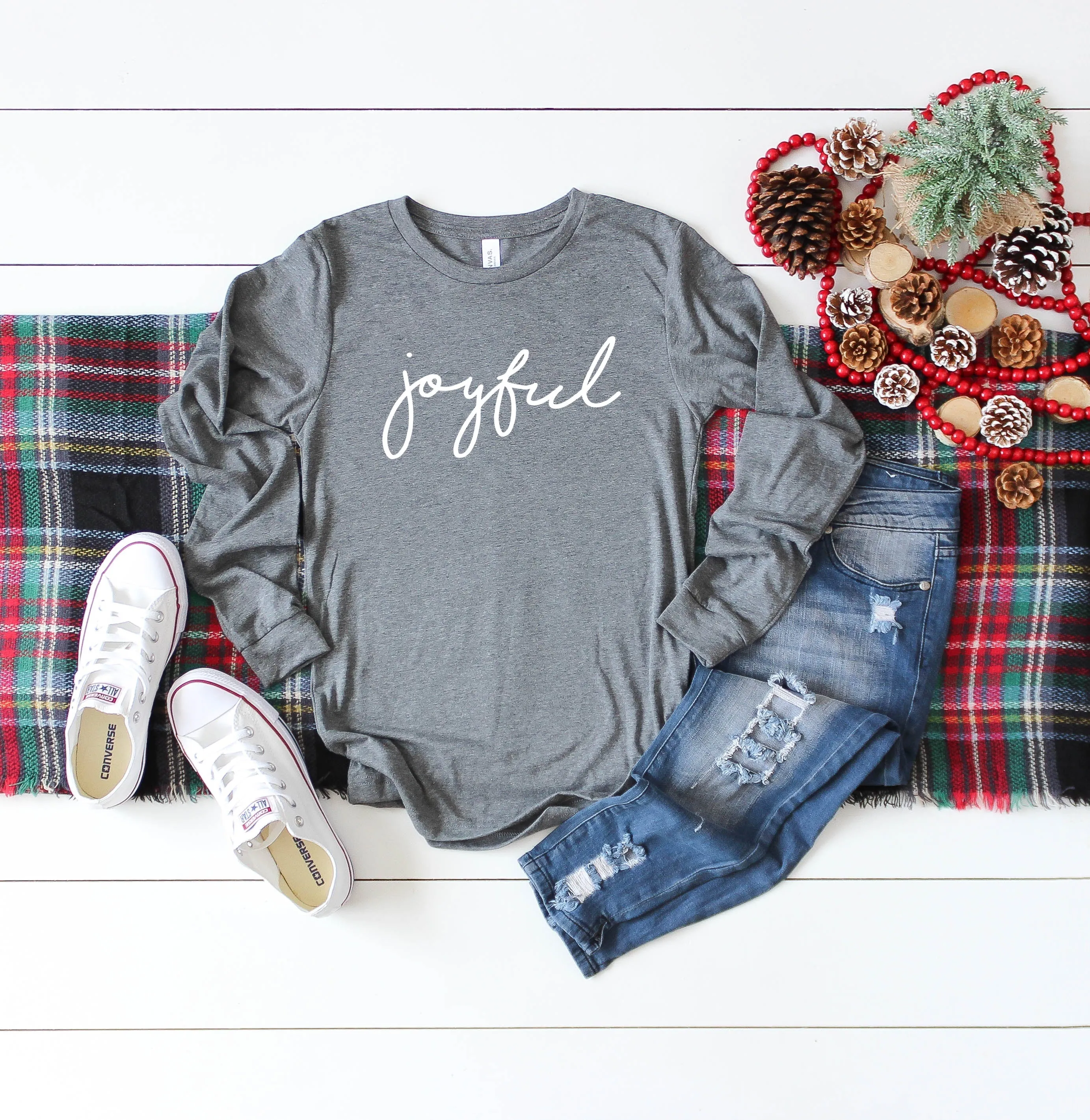 Joyful | Long Sleeve Crew Neck