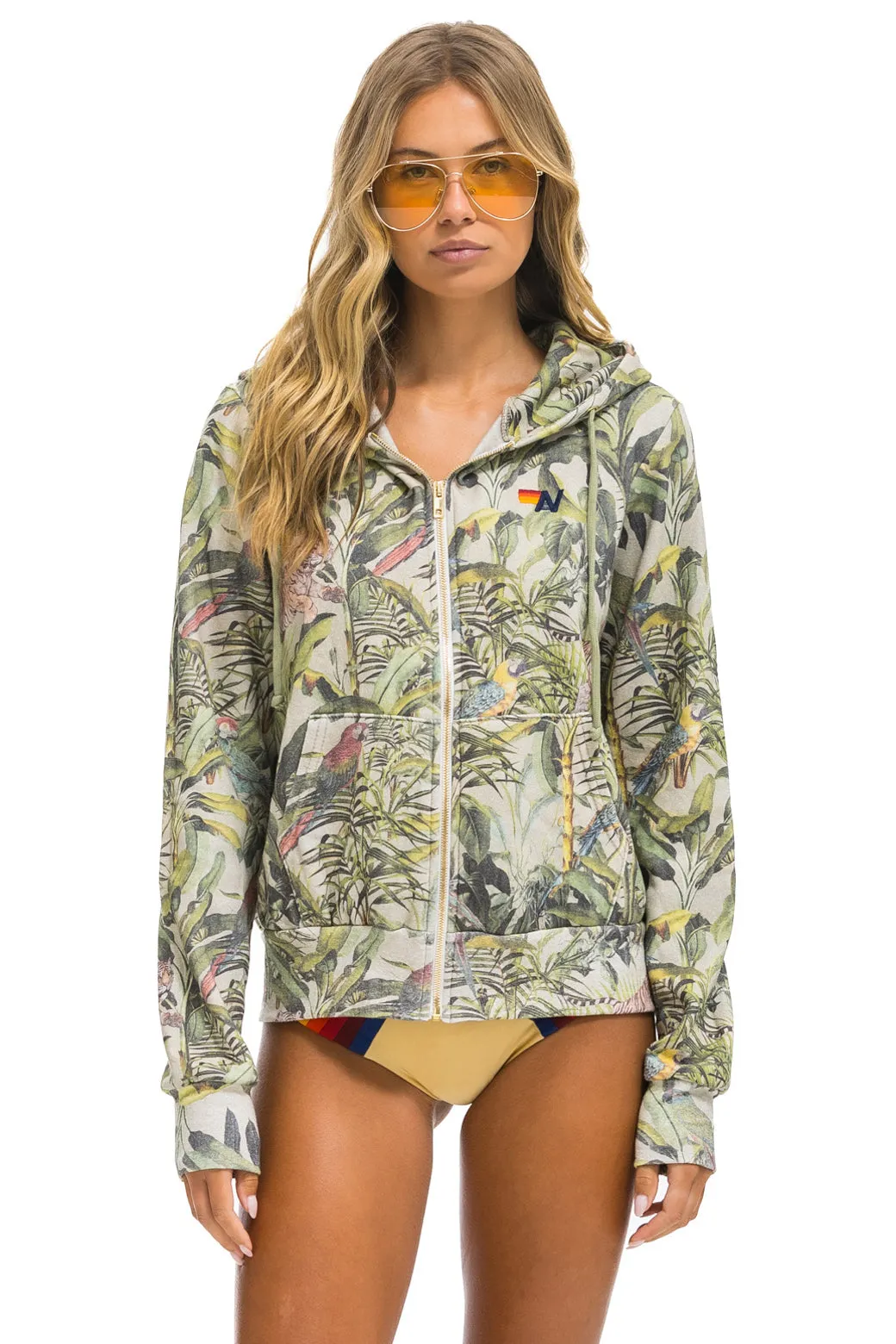 JUNGLE ZIP HOODIE - SAND