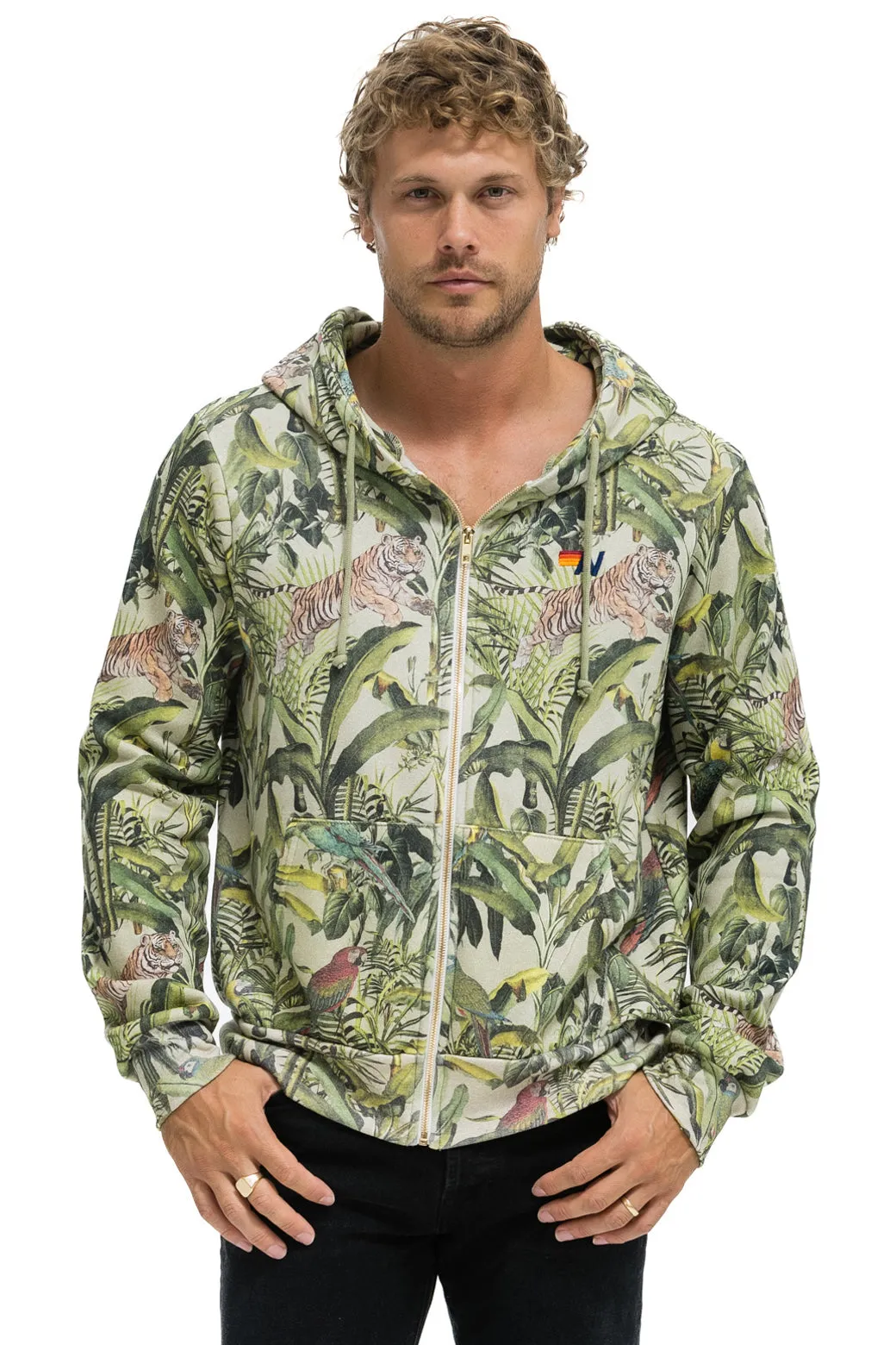 JUNGLE ZIP HOODIE - SAND