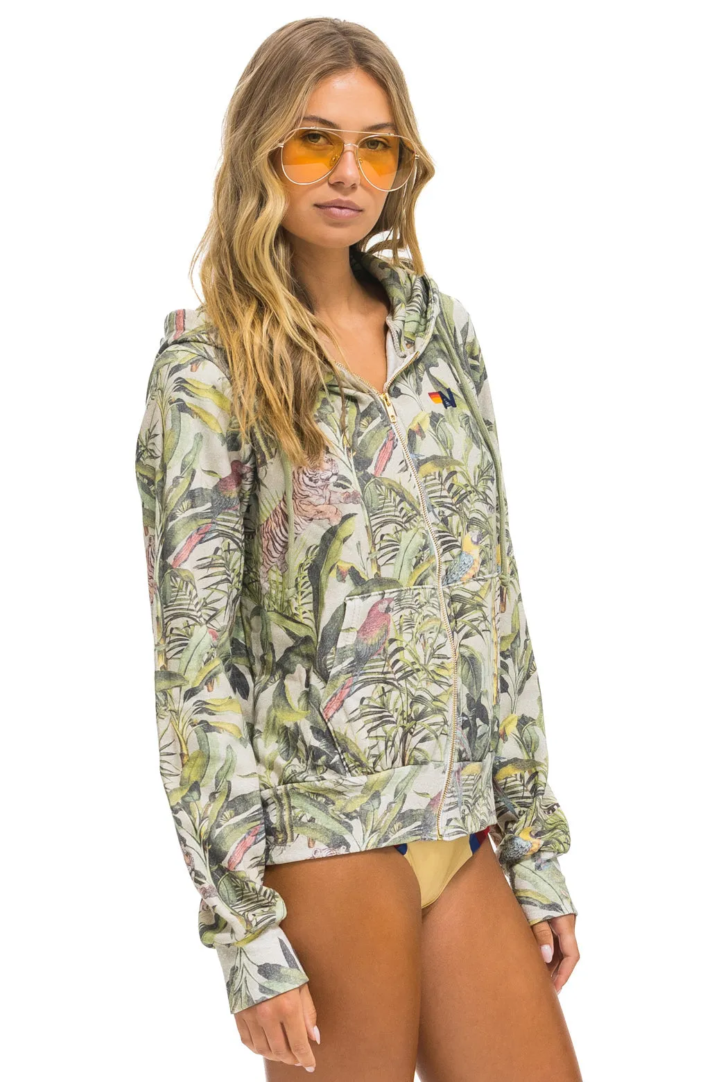 JUNGLE ZIP HOODIE - SAND