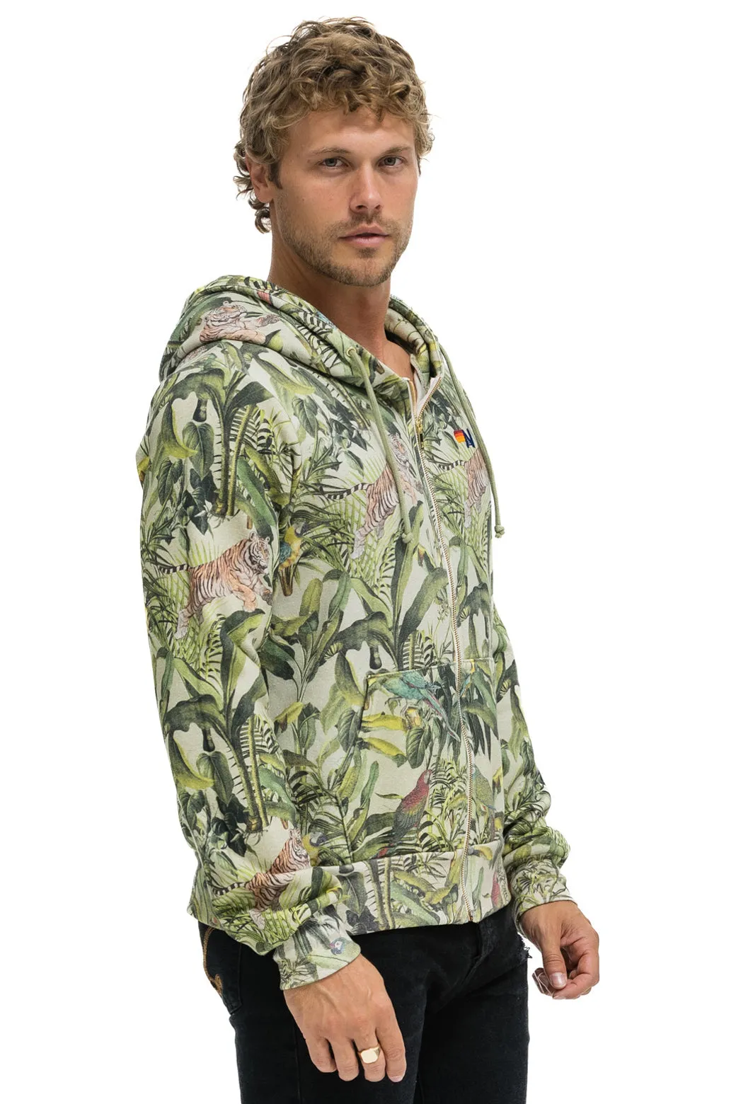 JUNGLE ZIP HOODIE - SAND