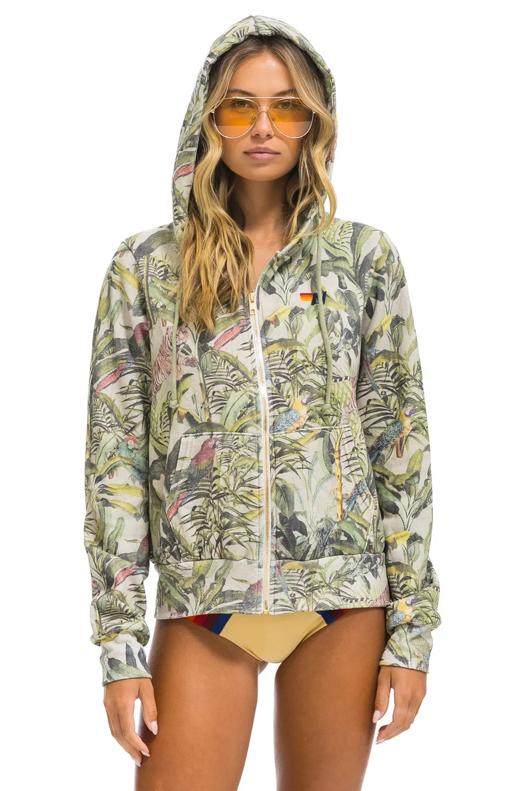 JUNGLE ZIP HOODIE - SAND