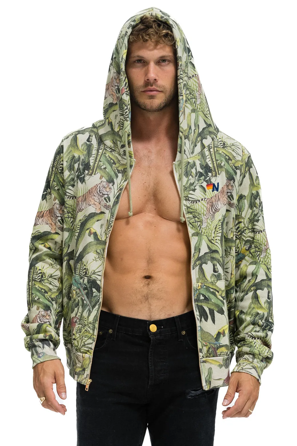 JUNGLE ZIP HOODIE - SAND