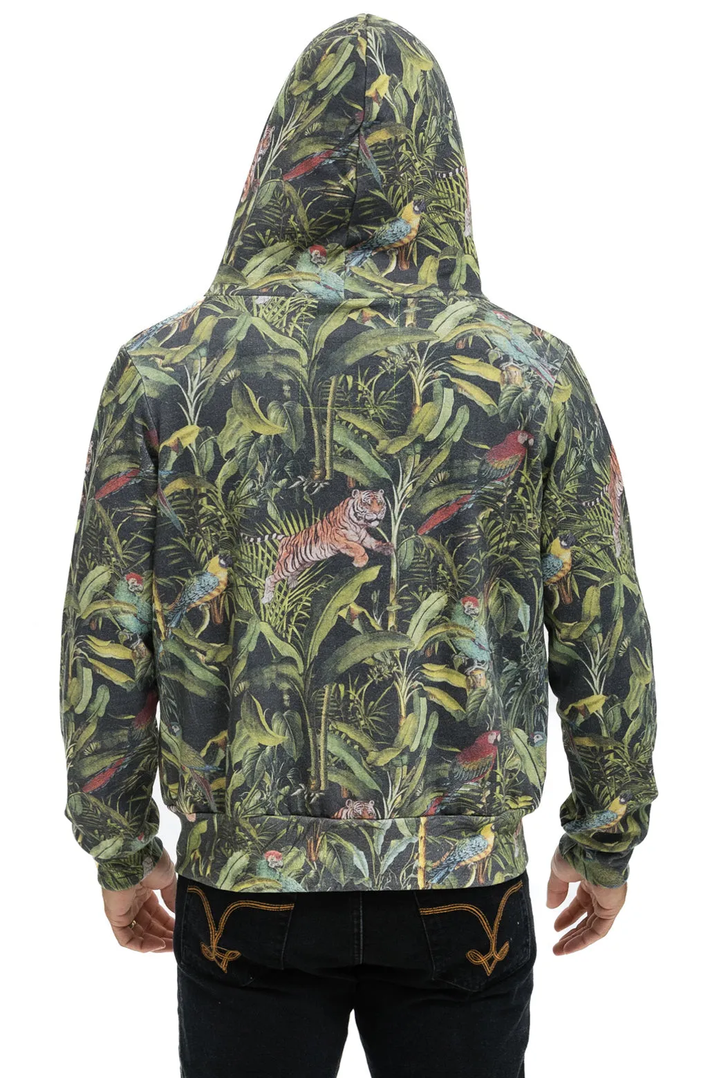 JUNGLE ZIP HOODIE - VINTAGE CHARCOAL