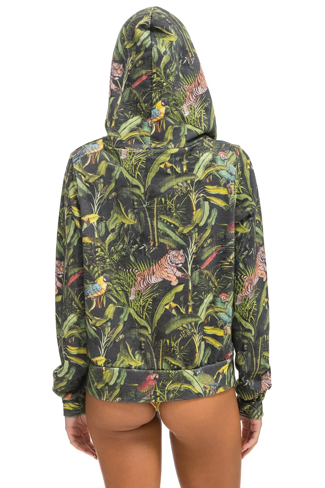JUNGLE ZIP HOODIE - VINTAGE CHARCOAL