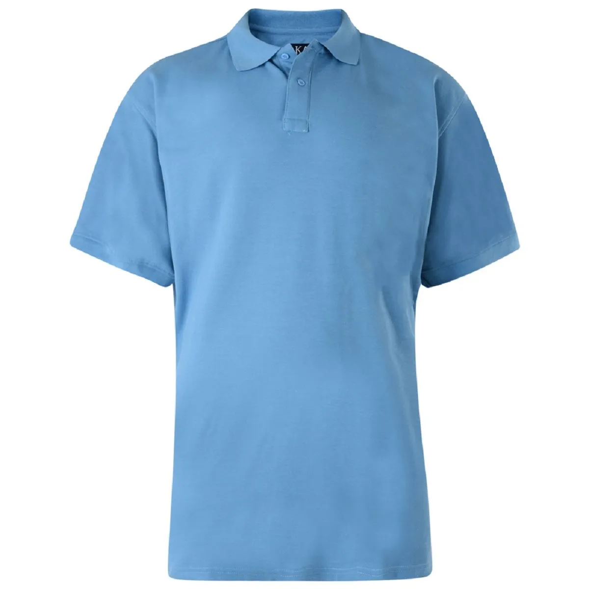 KAM Men's Big Size Plain Polo Shirt (KBS502A) 2XL-8XL, 5 Colours