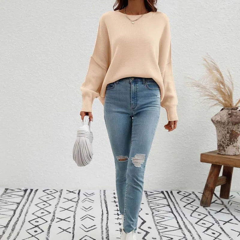 Kelly | Perfect Solid Color Knit Sweater for Women