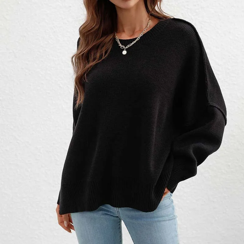 Kelly | Perfect Solid Color Knit Sweater for Women