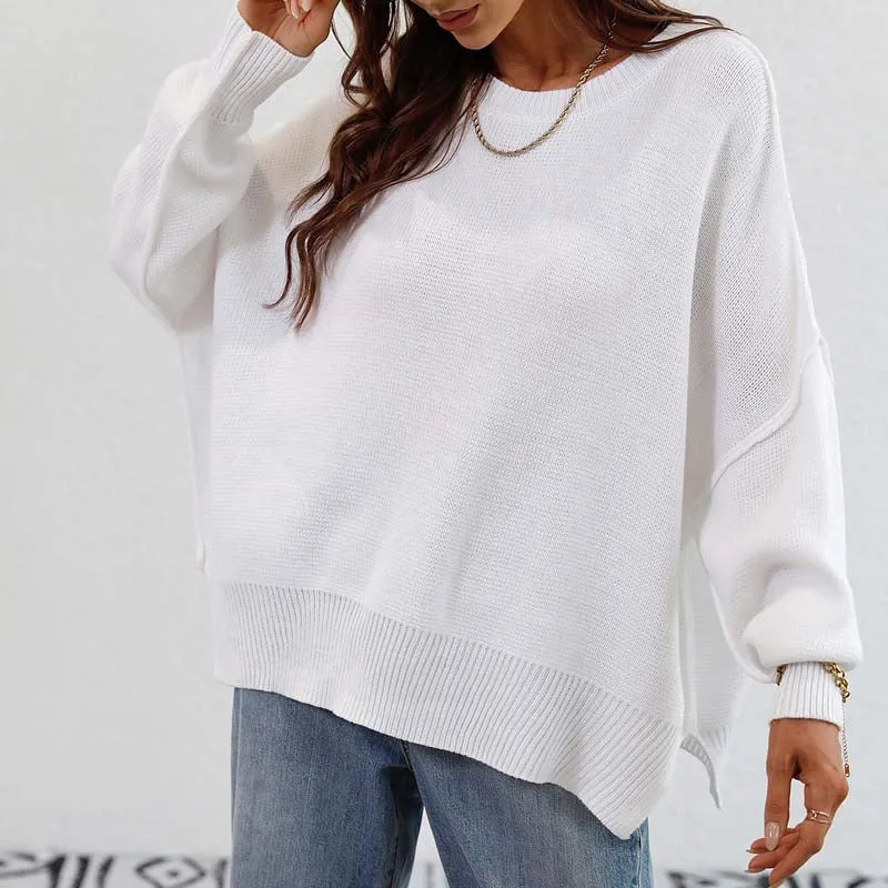 Kelly | Perfect Solid Color Knit Sweater for Women