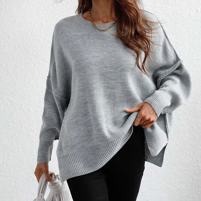 Kelly | Perfect Solid Color Knit Sweater for Women