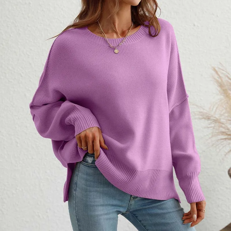 Kelly | Perfect Solid Color Knit Sweater for Women