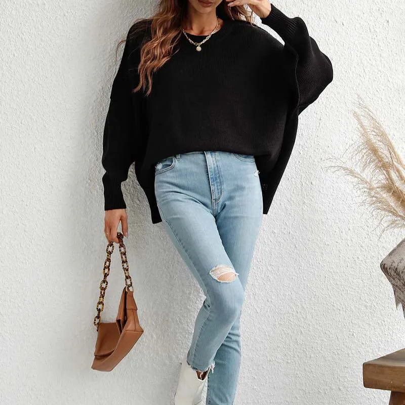 Kelly | Perfect Solid Color Knit Sweater for Women