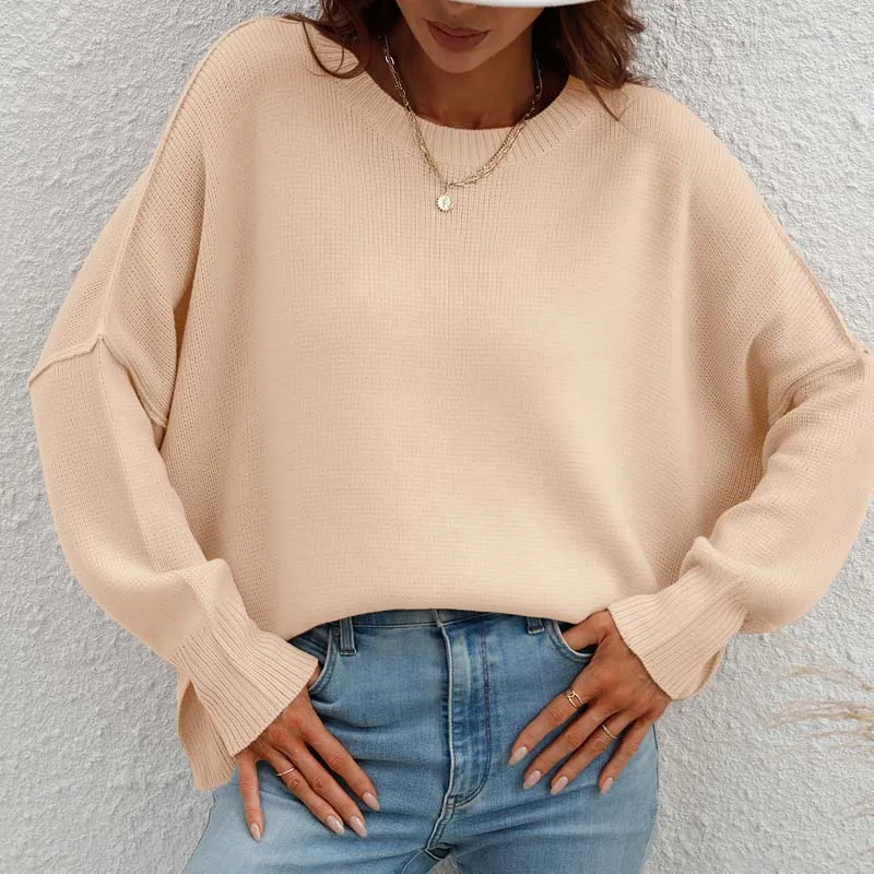 Kelly | Perfect Solid Color Knit Sweater for Women