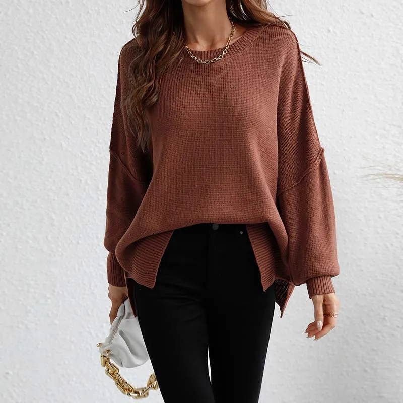 Kelly | Perfect Solid Color Knit Sweater for Women