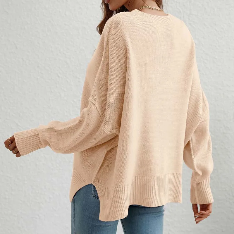 Kelly | Perfect Solid Color Knit Sweater for Women