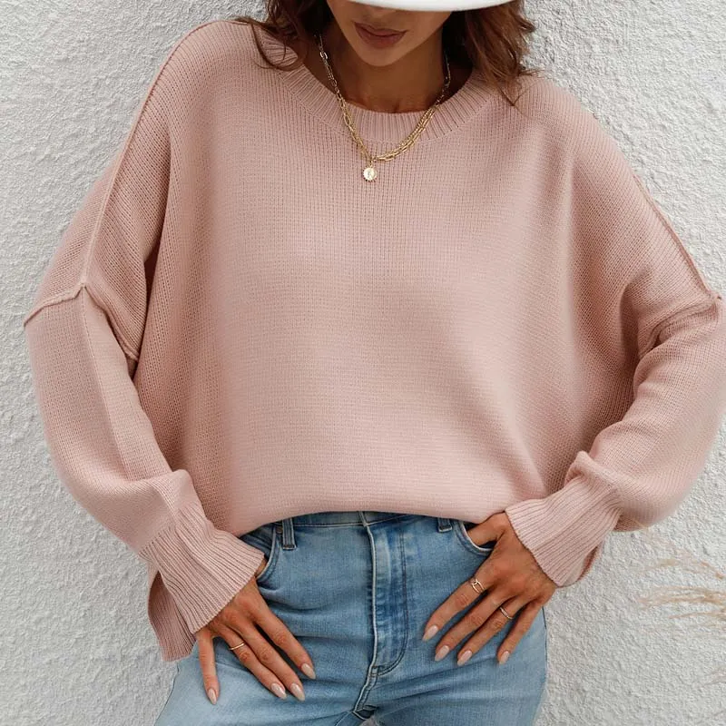 Kelly | Perfect Solid Color Knit Sweater for Women