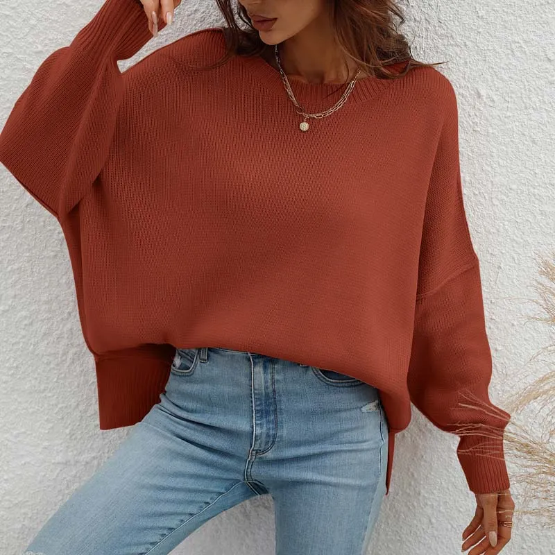 Kelly | Perfect Solid Color Knit Sweater for Women