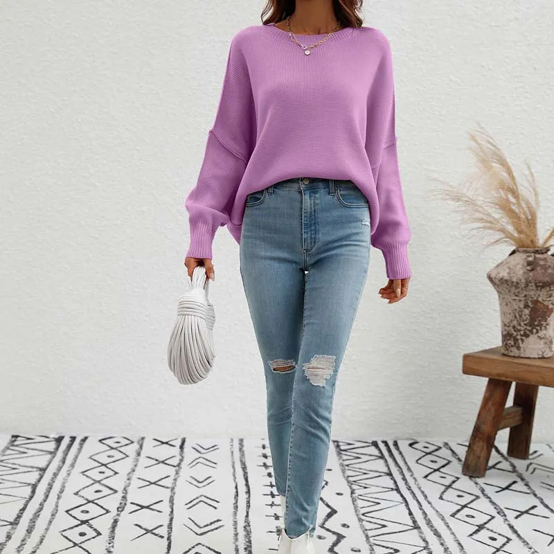 Kelly | Perfect Solid Color Knit Sweater for Women