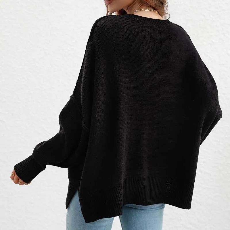 Kelly | Perfect Solid Color Knit Sweater for Women