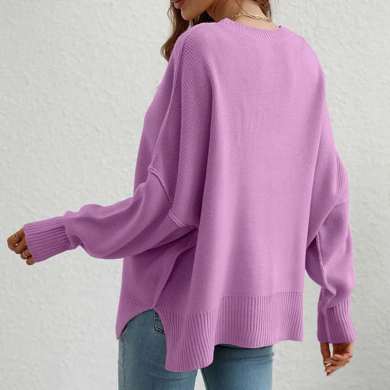 Kelly | Perfect Solid Color Knit Sweater for Women