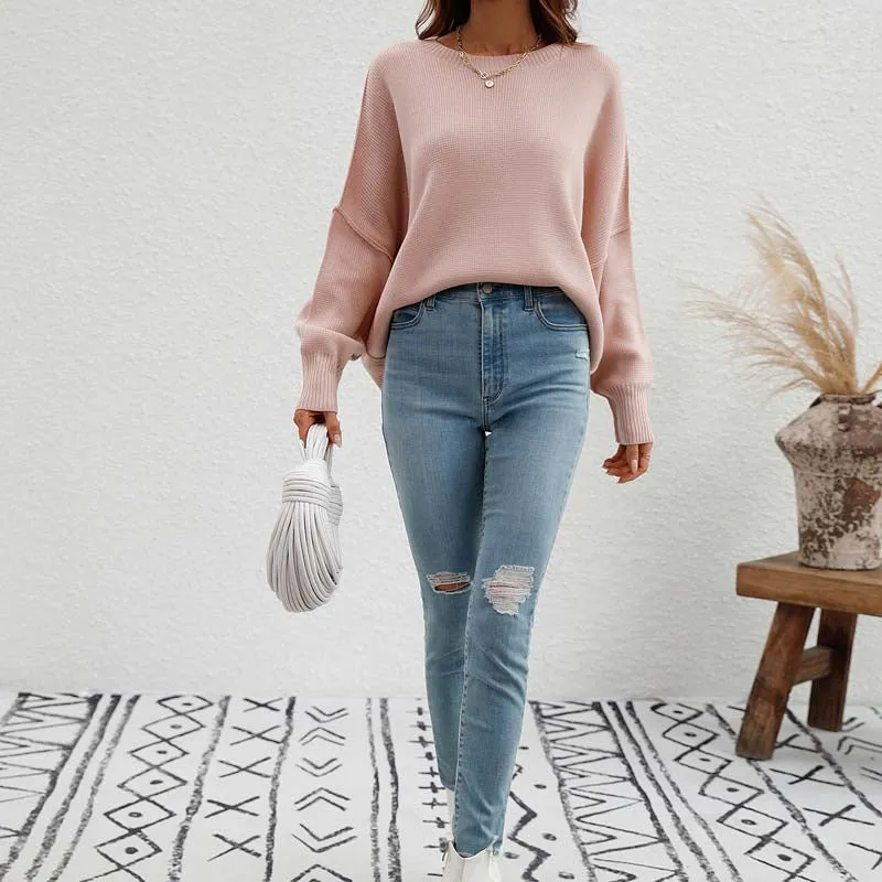 Kelly | Perfect Solid Color Knit Sweater for Women
