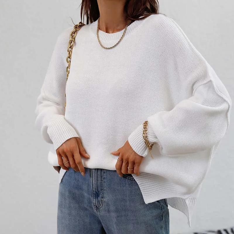 Kelly | Perfect Solid Color Knit Sweater for Women