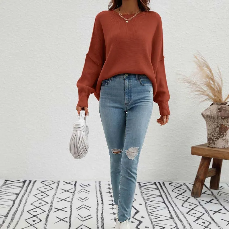 Kelly | Perfect Solid Color Knit Sweater for Women