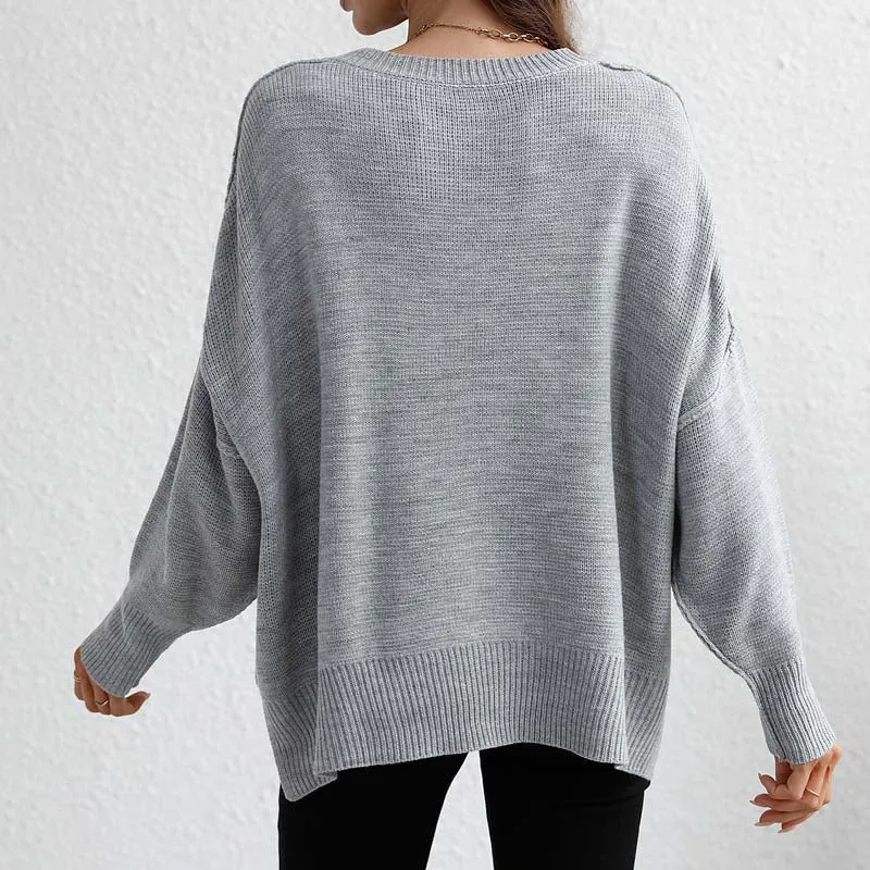 Kelly | Perfect Solid Color Knit Sweater for Women