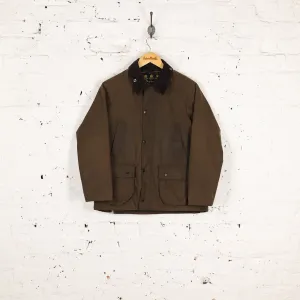 Kids Barbour Classic Bedale Wax Jacket Coat - Green - Boys XXL