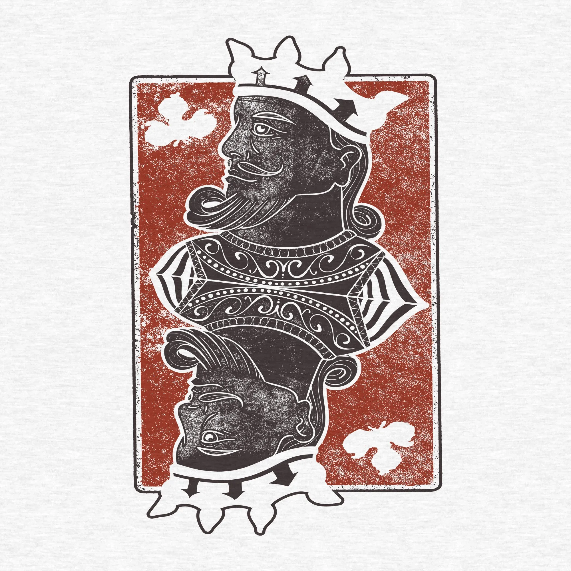 King of Clubs - Adult Unisex Classic Ringer Tee