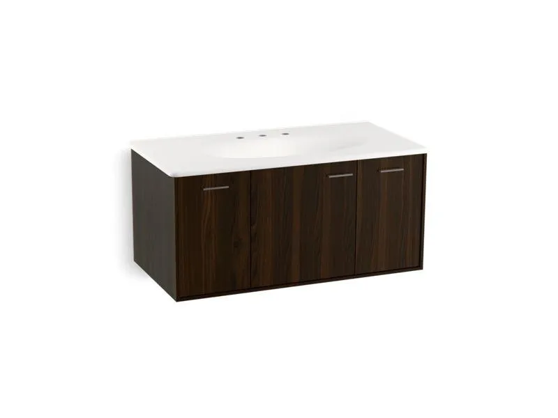 KOHLER K-99561-1WA Jute 42" wall-hung bathroom vanity cabinet with 1 door and 2 drawers