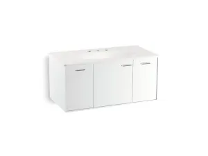 KOHLER K-99561-1WA Jute 42" wall-hung bathroom vanity cabinet with 1 door and 2 drawers