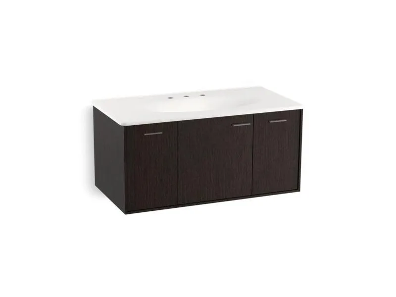 KOHLER K-99561-1WA Jute 42" wall-hung bathroom vanity cabinet with 1 door and 2 drawers