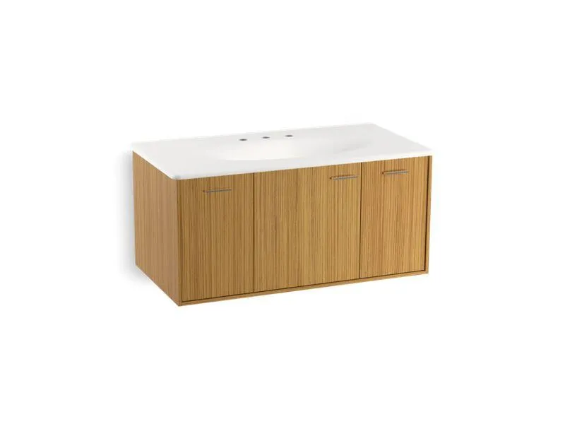 KOHLER K-99561-1WA Jute 42" wall-hung bathroom vanity cabinet with 1 door and 2 drawers