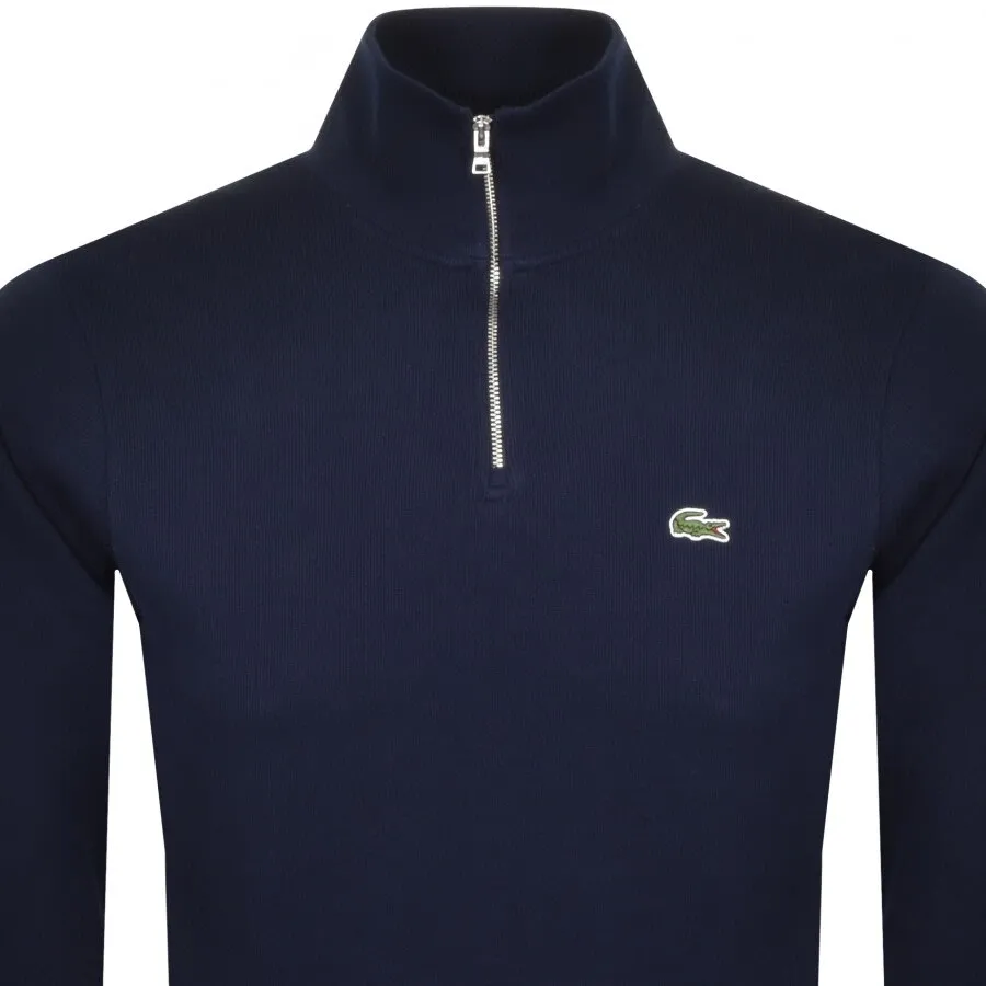 Lacoste SH1927 Quarter Zip Sweat Navy