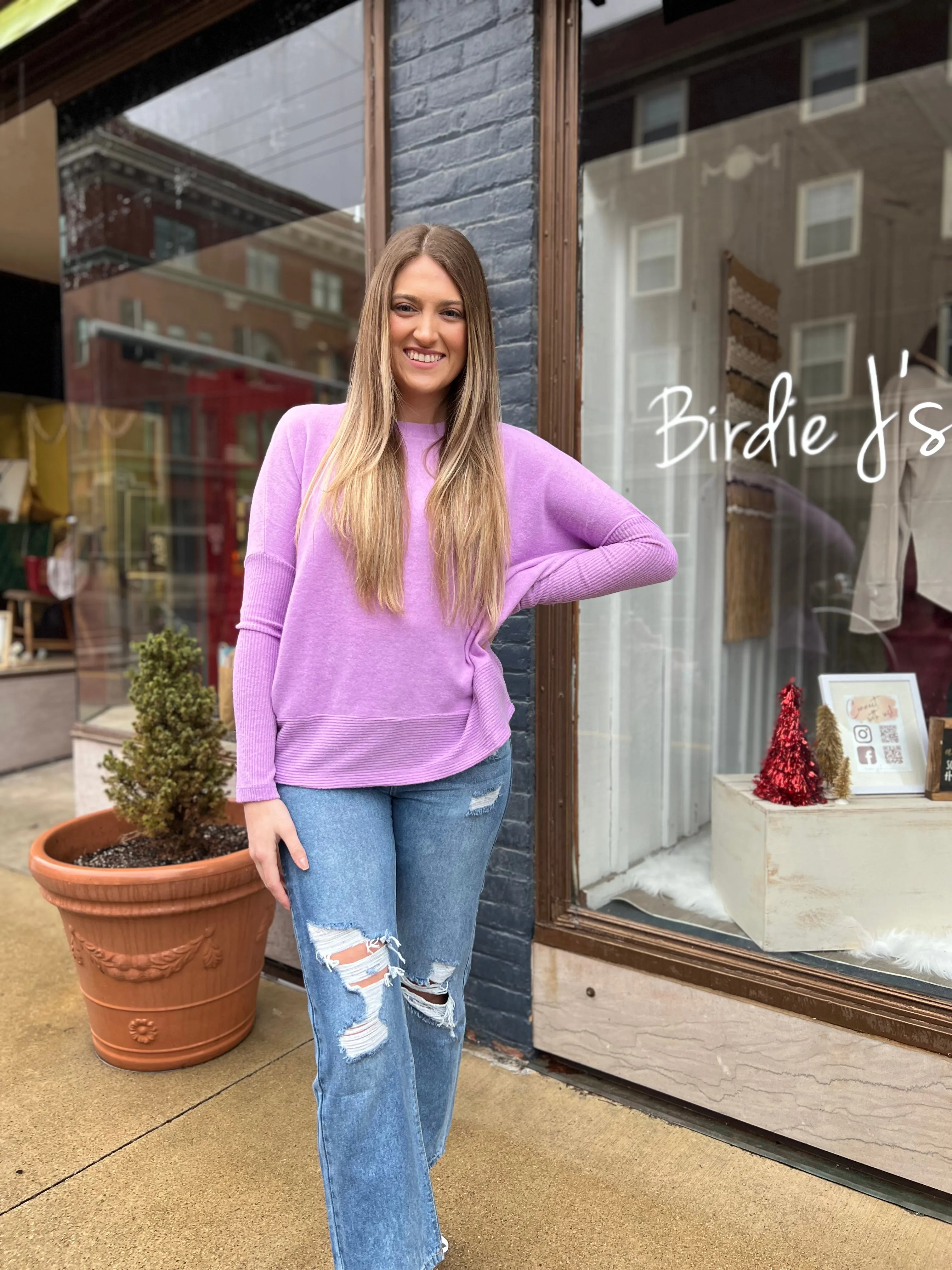 Lavender Soft Sweater