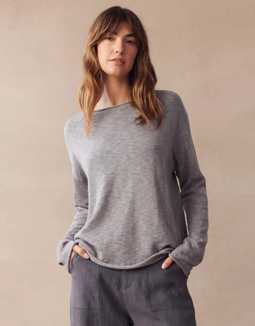 Little Lies Nellie Knit Top - Grey