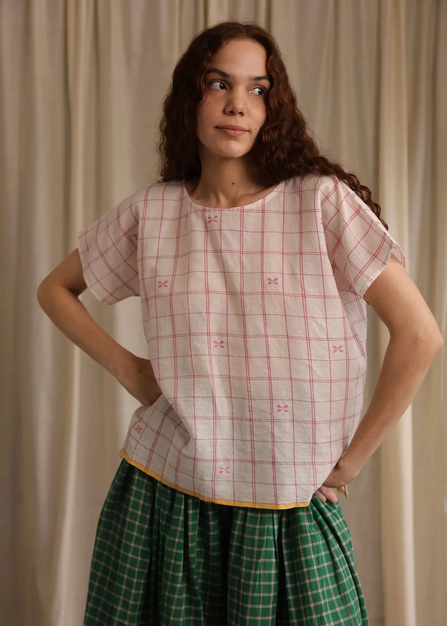 Liv | Jamdani Top