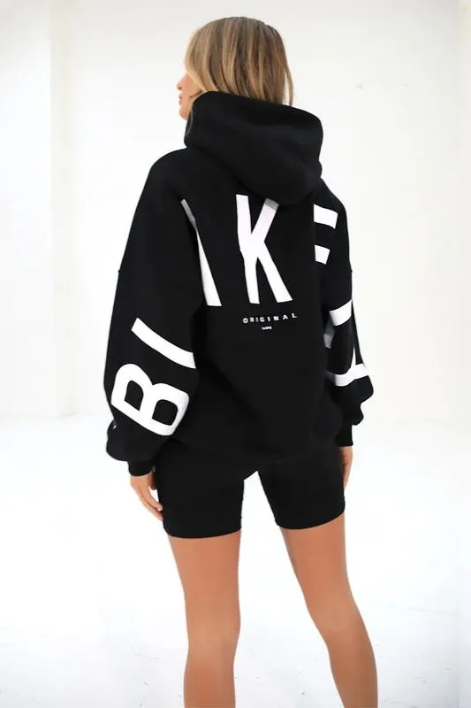 Loose Fit Hoodie with Big Thick Letters